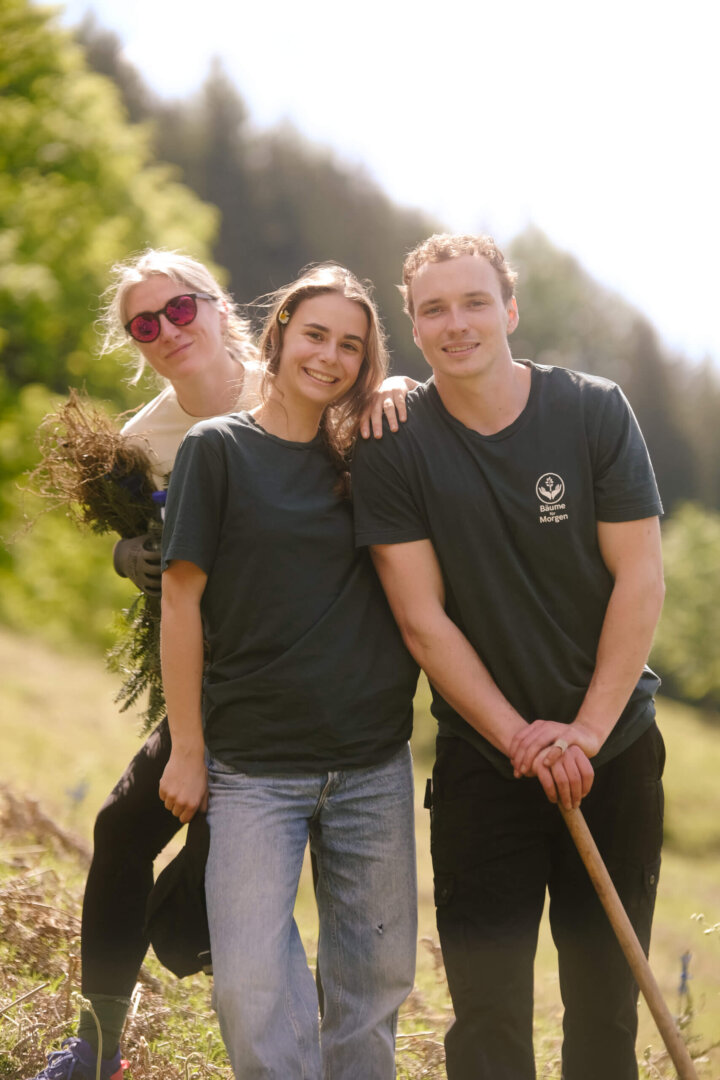 Portrait von Victoria Staudinger und Piers Johnston, den Gründern von Bäume für Morgen